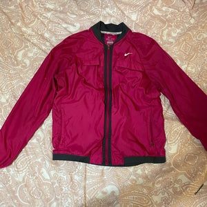 Nike women pink zip line